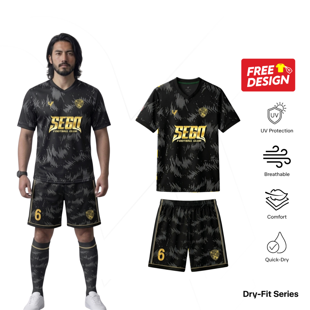 Custom Jersey Stelan Bahan Jacquard